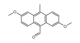 formyl-10 dimethoxy-2,6 methyl-9 anthracene Structure