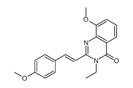 4(3H)-Quinazolinone,3-ethyl-8-methoxy-2-(p-methoxystyryl)- (6CI) picture