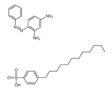 4-dodecylbenzenesulfonic acid,4-phenyldiazenylbenzene-1,3-diamine结构式