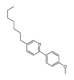 5-heptyl-2-(4-methoxyphenyl)pyridine结构式