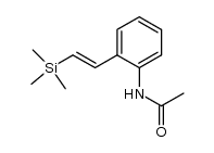 2(2-acetamidophenyl)-1-trimethylsilylethylene结构式