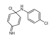 1-chloro-N-(4-chlorophenyl)-4-iminocyclohexa-2,5-dien-1-amine结构式