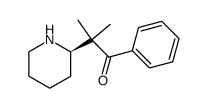 (R)-2,2-Dimethyl-1-phenyl-2-(2-piperidyl)ethanon Structure
