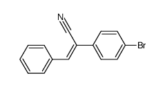 (Z)-2-(4-Bromo-phenyl)-3-phenyl-acrylonitrile Structure