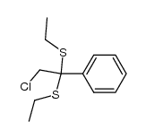 (2-chloro-1-phenylethane-1,1-diyl)bis(ethylsulfane) Structure