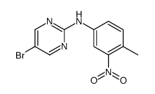(5-溴-嘧啶-2-基)-(4-甲基-3-硝基-苯基)-胺结构式