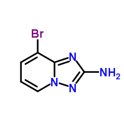 8-溴-[1,2,4]噻唑并[1,5-a]吡啶-2-胺结构式