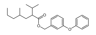 (3-phenoxyphenyl)methyl 4-methyl-2-propan-2-ylheptanoate结构式