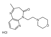 2-methyl-5-(2-morpholin-4-ylethyl)-3H-pyrido[2,3-b][1,4]diazepin-4-one,hydrochloride Structure