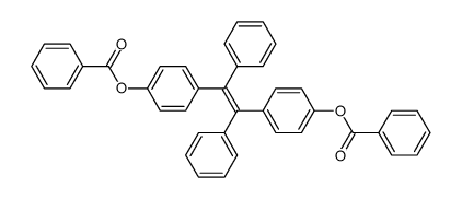 α,α'-Bis(4-benzoyloxyphenyl)-stilben结构式