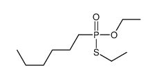 1-[ethoxy(ethylsulfanyl)phosphoryl]hexane结构式