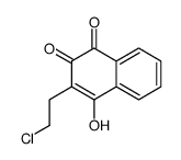 3-(2-chloroethyl)-4-hydroxynaphthalene-1,2-dione结构式