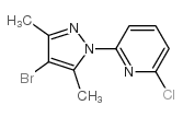 2-(4-Bromo-3,5-dimethyl-1H-pyrazol-1-yl)-6-chloropyridine Structure