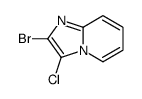 2-溴-3-氯-1-H-咪唑并[1,2-a]吡啶结构式