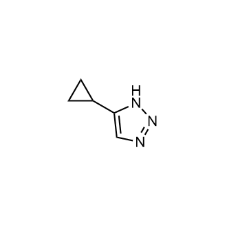 5-Cyclopropyl-1H-1,2,3-triazole structure