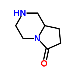 六氢吡咯并[1,2-a]吡嗪-6-酮结构式