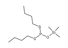 S,S'-di(n-butyl) trimethylsilyl dithiophosphite Structure