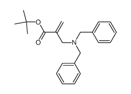 tert-butyl 2-<(dibenzylamino)methyl>acrylate Structure
