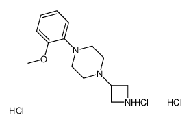 1-(azetidin-3-yl)-4-(2-methoxyphenyl)piperazine,trihydrochloride Structure
