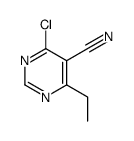 4-chloro-6-ethylpyrimidine-5-carbonitrile Structure