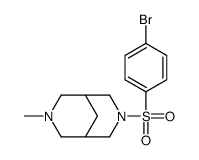 3-(4-bromophenyl)sulfonyl-7-methyl-3,7-diazabicyclo[3.3.1]nonane结构式