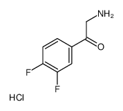 2-Amino-1-(3,4-difluorophenyl)ethanone hydrochloride (1:1)结构式