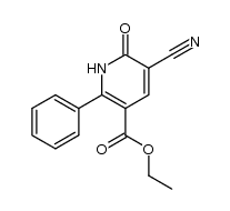 ethyl 5-cyano-6-oxo-2-phenyl-1,6-dihydropyridine-3-carboxylate结构式