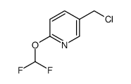 5-(氯甲基)-2-(二氟甲氧基)吡啶结构式