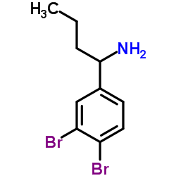 1-(3,4-Dibromophenyl)-1-butanamine结构式