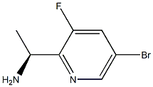 (1S)-1-(5-BROMO-3-FLUORO(2-PYRIDYL))ETHYLAMINE Structure