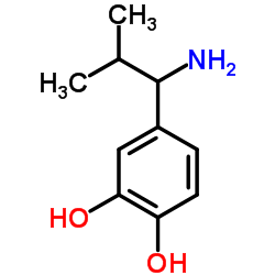 4-(1-Amino-2-methylpropyl)-1,2-benzenediol结构式