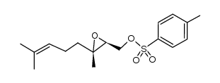 Toluene-4-sulfonic acid [3-methyl-3-(4-methylpent-3-enyl)oxiran-2-yl]methyl ester结构式