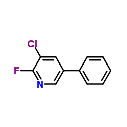 3-Chloro-2-fluoro-5-phenylpyridine structure