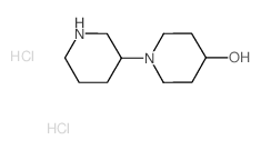 1-(3-Piperidinyl)-4-piperidinol dihydrochloride Structure