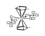 di-cyclopentadienyltitanium bis(trichloroacetate) Structure