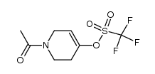 1-acetyl-1,2,3,6-tetrahydropyridin-4-yl trifluoromethanesulfonate结构式