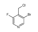 3-Bromo-4-(chloromethyl)-5-fluoropyridine structure