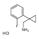 (1-(2-FLUOROPHENYL)CYCLOPROPYL)METHANAMINE HYDROCHLORIDE Structure