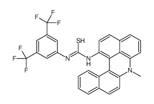 N-[3,5-bis(trifluoromethyl)phenyl]-N'-[(1S)-2'-(dimethylamino)[1,1'-binaphthalen]-2-yl]- Thiourea结构式