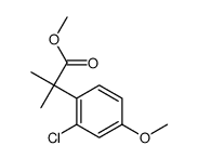 methyl 2-(2-chloro-4-methoxyphenyl)-2-methylpropanoate结构式