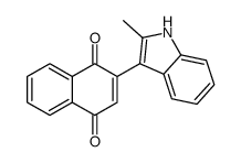 2-(2-methyl-1H-indol-3-yl)naphthalene-1,4-dione结构式