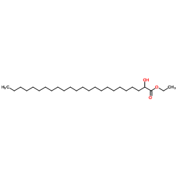 Ethyl 2-hydroxytetracosanoate Structure