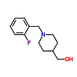 [1-(2-Fluoro-benzyl)-piperidin-4-yl]-methanol Structure