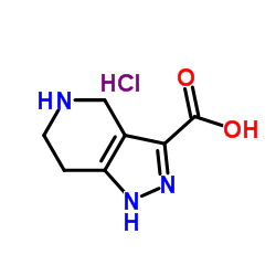 1H-pyrazolo[4,3-c]pyridine-3-carboxylic acid, 4,5,6,7-tetr结构式