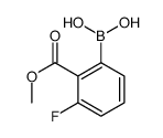 2-METHOXYCARBONYL-3-FLUOROPHENYLBORONIC ACID Structure