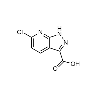 6-氯-1H-吡唑并[3,4-b]吡啶-3-羧酸结构式