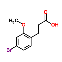 3-(4-溴-2-甲氧基苯基)丙酸结构式