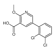 5-(2,3-dichlorophenyl)-2-methoxypyridine-3-carboxylic acid结构式