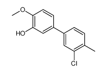 5-(3-chloro-4-methylphenyl)-2-methoxyphenol结构式