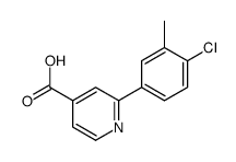 2-(4-chloro-3-methylphenyl)pyridine-4-carboxylic acid结构式